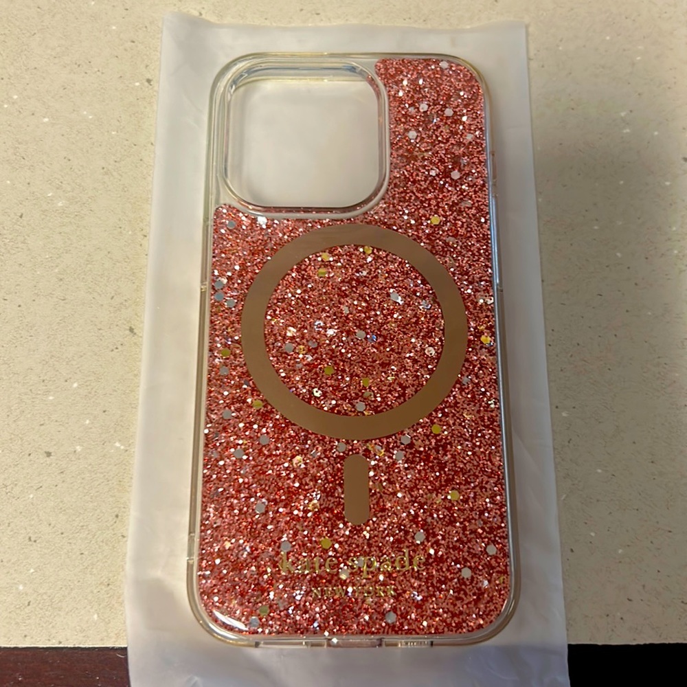 Sparkling Kate Spade iphone 14 plus case